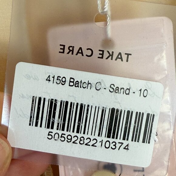 Oh Polly In the Hamptons Relaxed Shirt Dress Mini Cream Button Size 6 - Picture 10 of 13